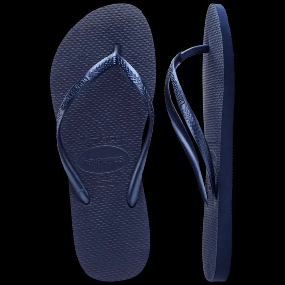 New Slim Flip Flop Classic Style Havaianas Size 7/8 W - Picture 5 of 6